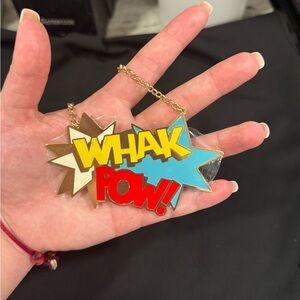 nOir Jewelry Gold Comic Burst Necklace